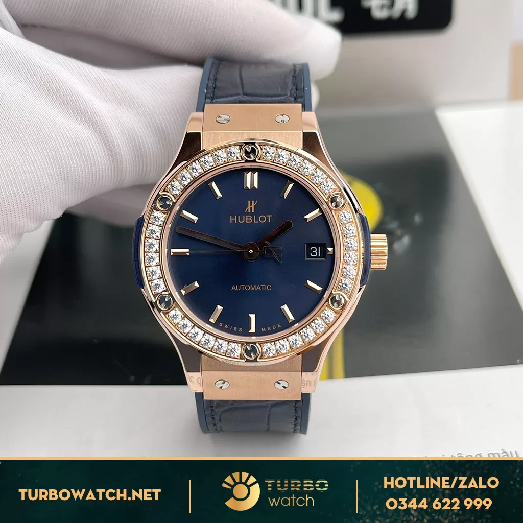 Hublot Classic Fusion Blue King Gold 38mm Replica `1:1